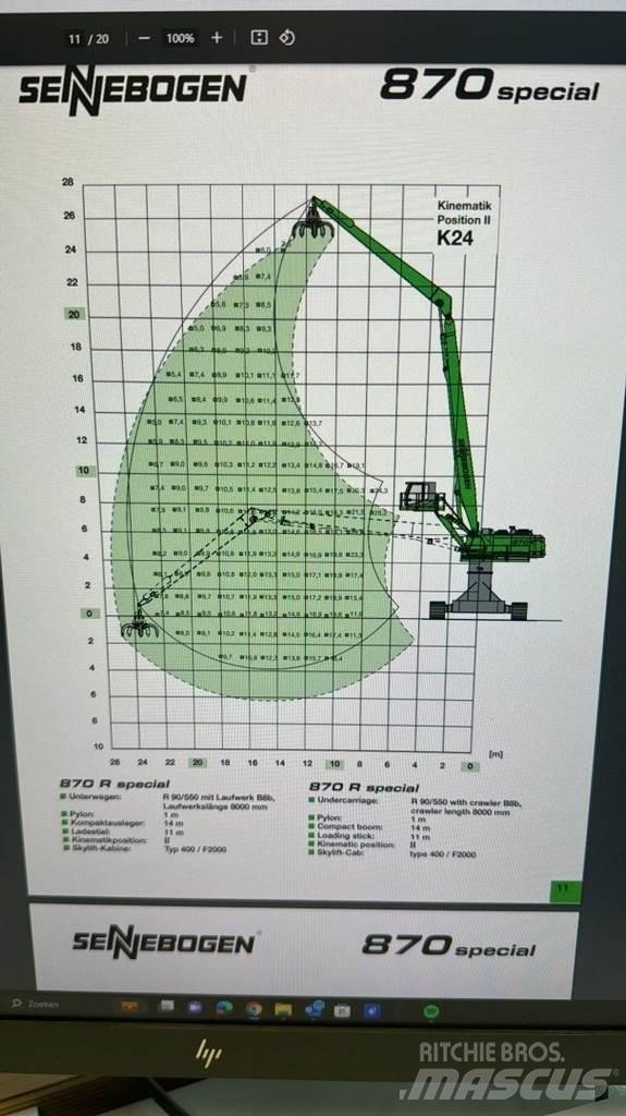 Sennebogen 870R Βιομηχανικά μηχανήματα διαχείρισης αποβλήτων