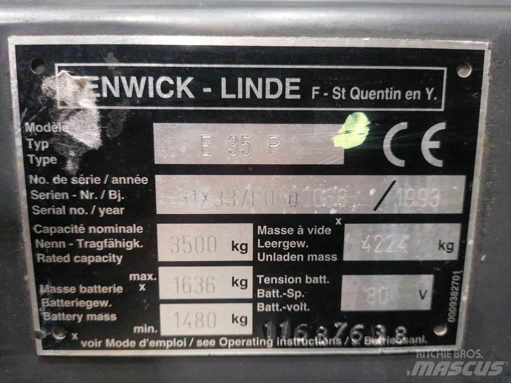 Linde E35P Ηλεκτρικά περονοφόρα ανυψωτικά κλαρκ