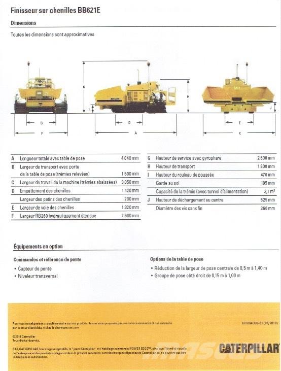 CAT BB 621 E Επίστρωση ασφάλτου