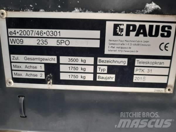 Paus PTK 31 Άλλες ανυψωτικές μηχανές