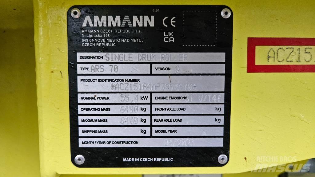 Ammann ARS 70 Οδοστρωτήρες διπλού κυλίνδρου