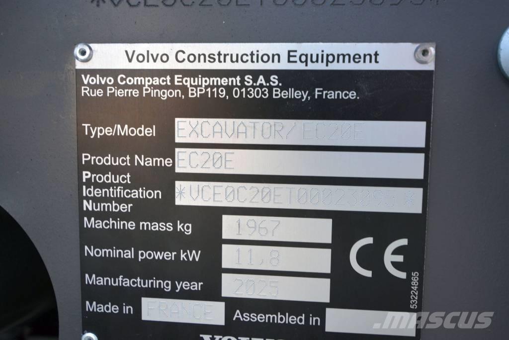 Volvo EC 20 E Εκσκαφάκι (διαβολάκι) < 7t