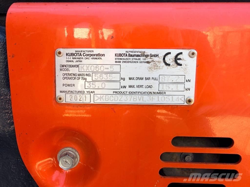 Kubota KX060-5 GLS2 Εκσκαφάκι (διαβολάκι) < 7t