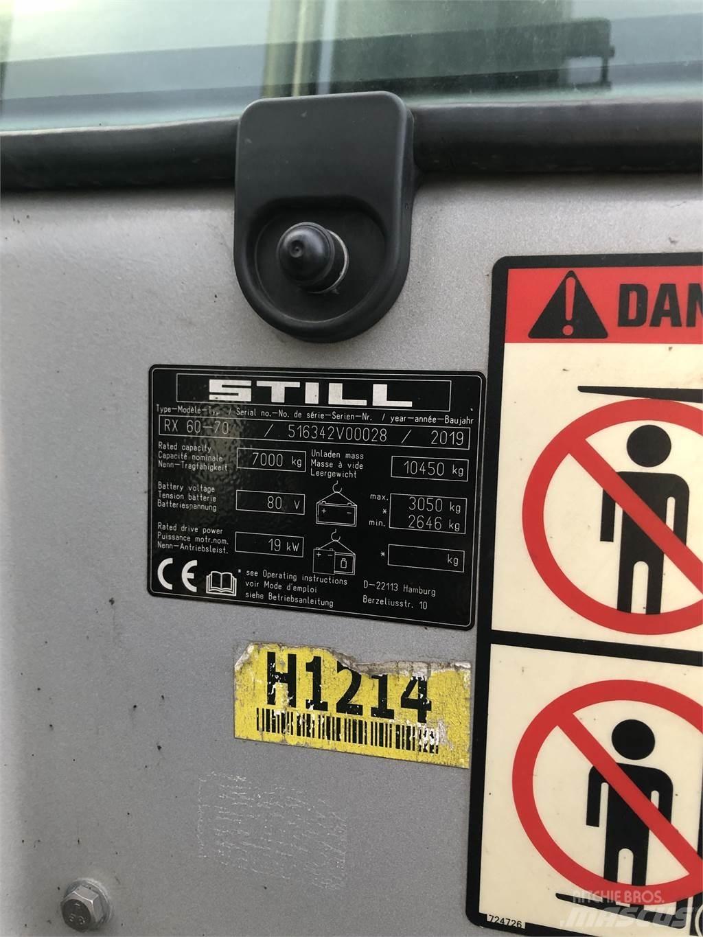 Still RX60-70 Ηλεκτρικά περονοφόρα ανυψωτικά κλαρκ