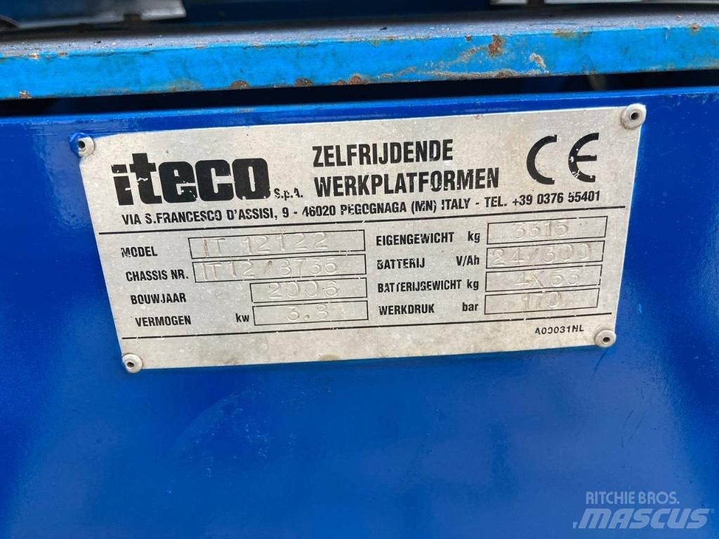 Iteco IT 12122 Ανυψωτήρες ψαλιδωτής άρθρωσης
