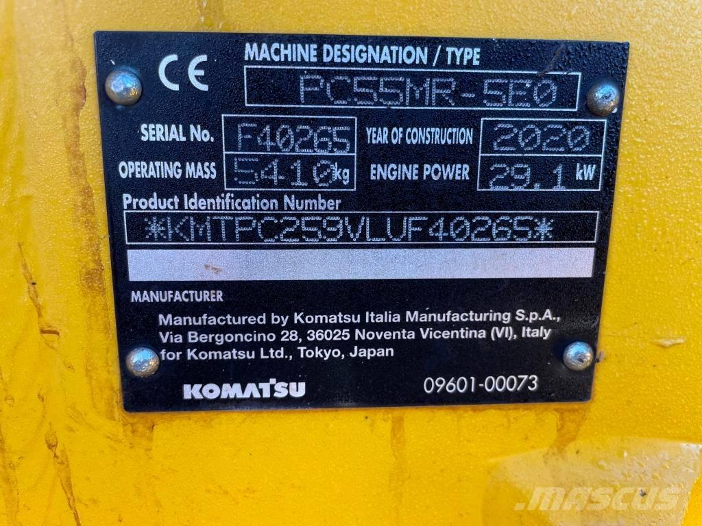 Komatsu PC55MR-5E0 Εκσκαφάκι (διαβολάκι) < 7t