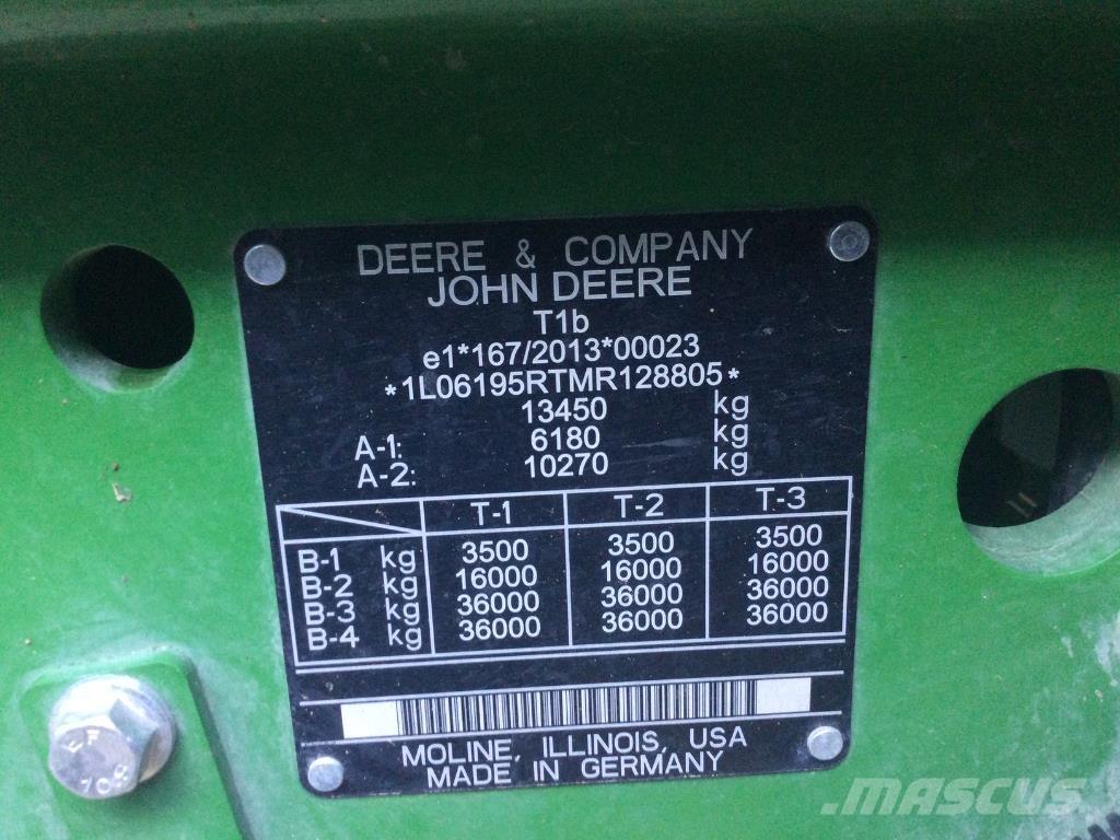 John Deere 6195R Τρακτέρ