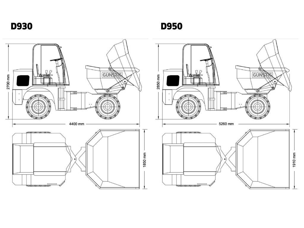 Günstig D950 Σπαστό Dump Truck ADT