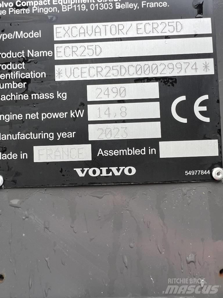 Volvo ECR 25 D Εκσκαφάκι (διαβολάκι) < 7t
