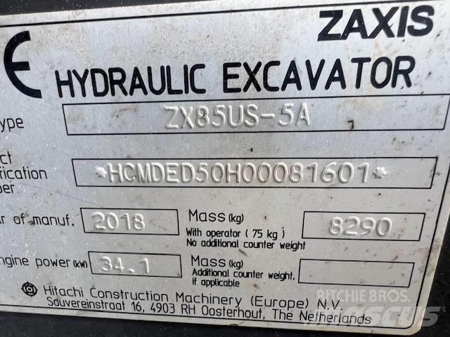 Hitachi ZX85US-5A Μίνι εκσκαφείς 7t - 12t