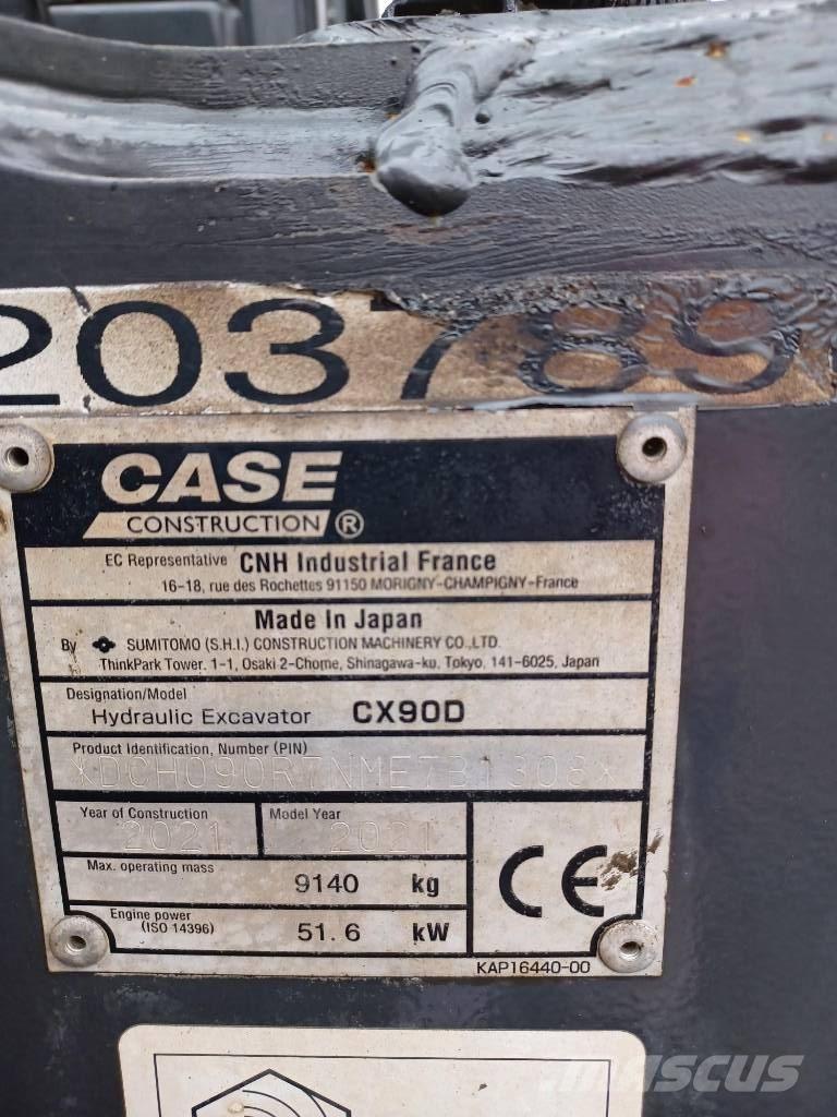 CASE CX 90 D Μίνι εκσκαφείς 7t - 12t