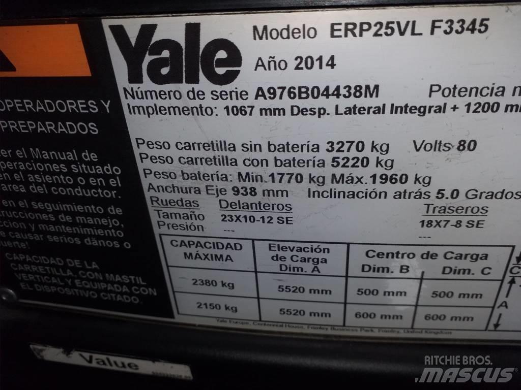 Yale ERP25VL Ηλεκτρικά περονοφόρα ανυψωτικά κλαρκ