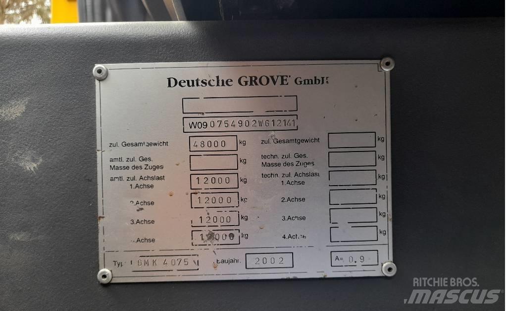 Grove GMK 4075 Γερανοί παντός εδάφους