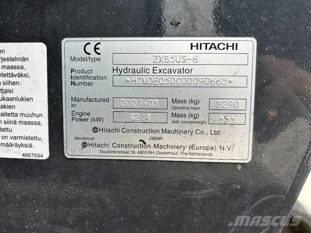 Hitachi ZX85U-6 Μίνι εκσκαφείς 7t - 12t