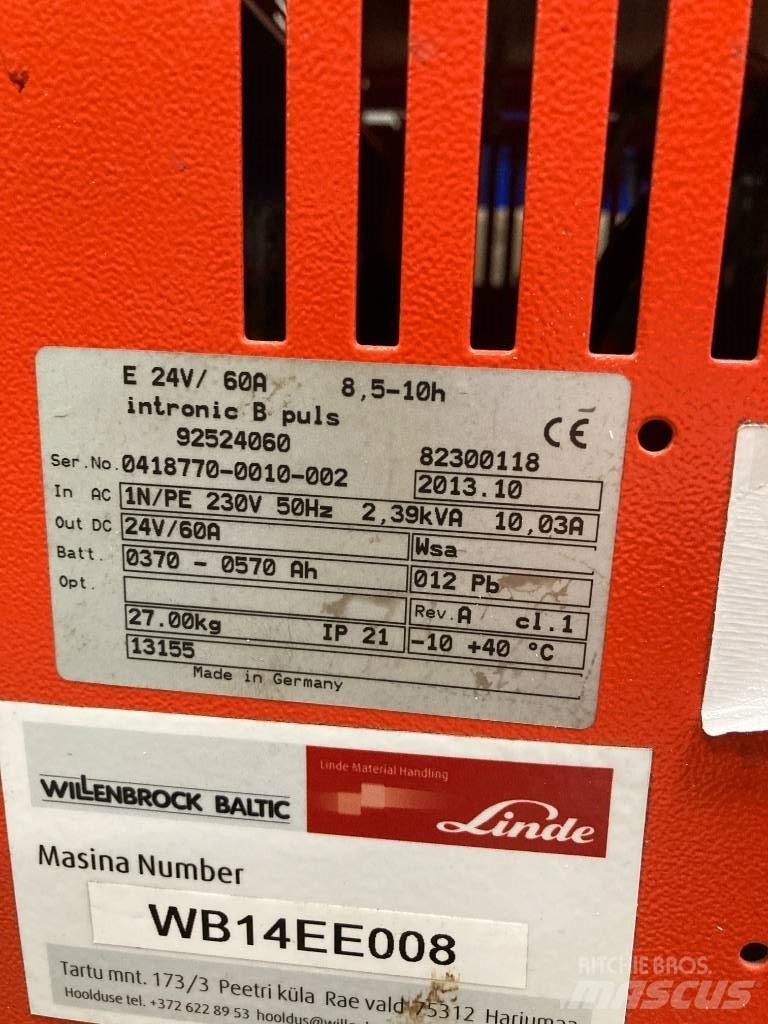 Linde L10AC/1170 Παλετοφόρα πεζού χειριστή με ιστό