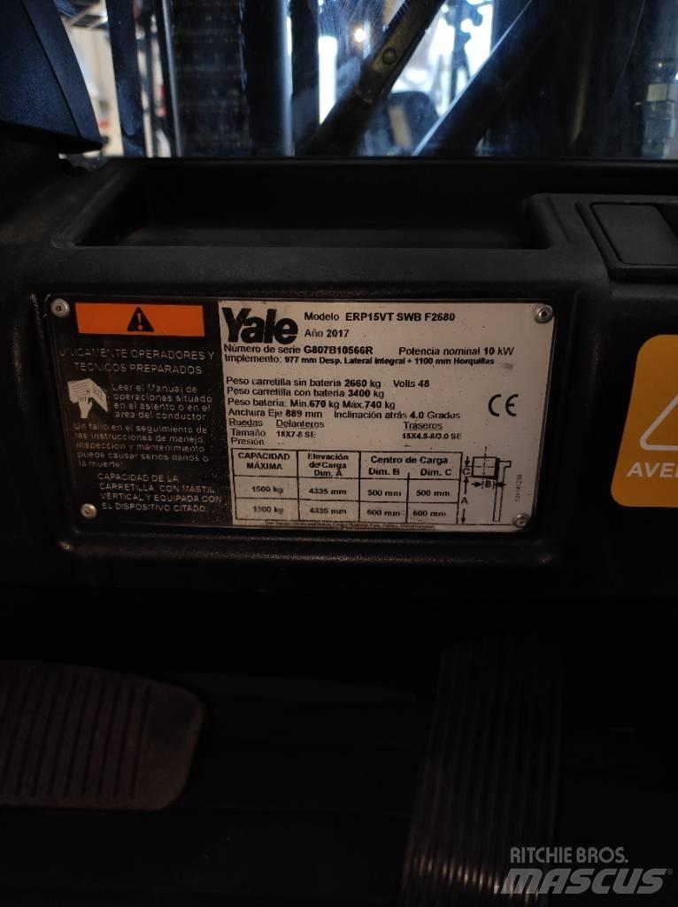 Yale ERP15VT SWB Ηλεκτρικά περονοφόρα ανυψωτικά κλαρκ