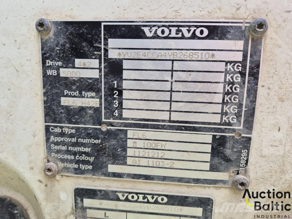 Volvo FL6 Φορτηγά Kαρότσα με ανοιγόμενα πλαϊνά