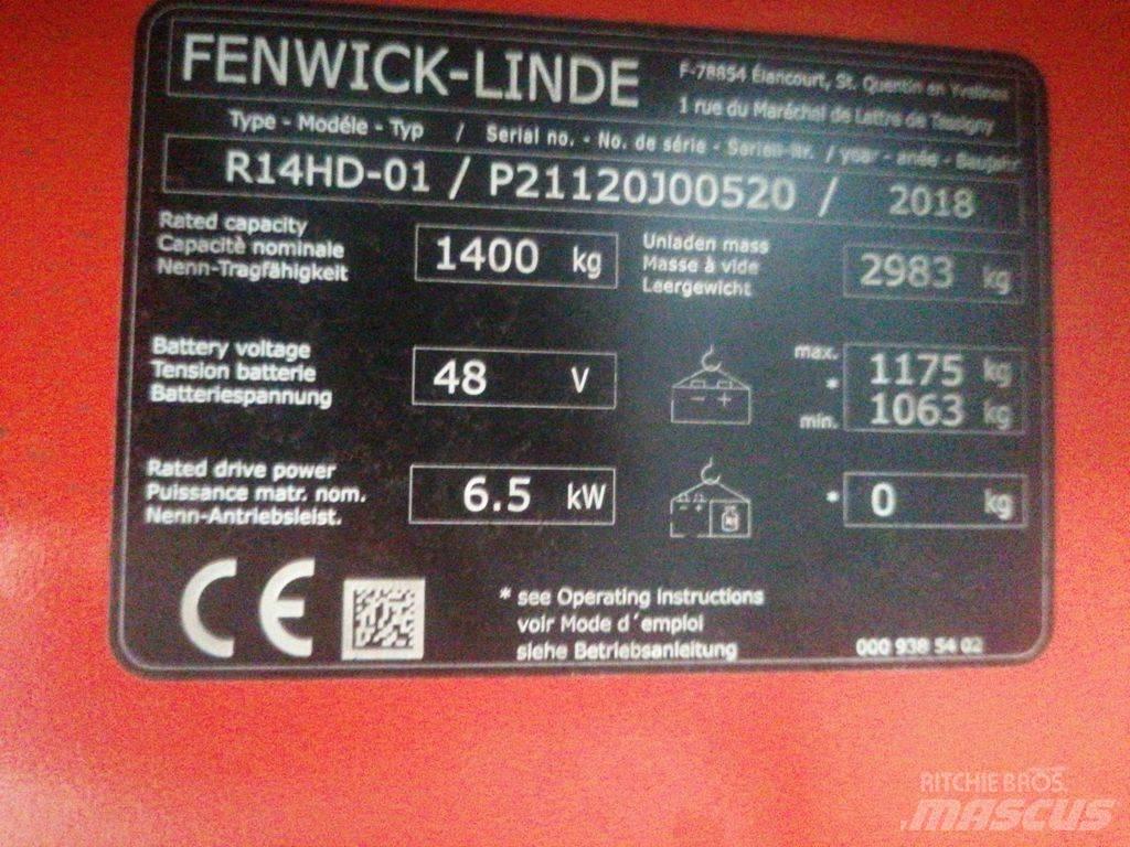 Linde R14HD Ανυψωτικά στενών δρόμων