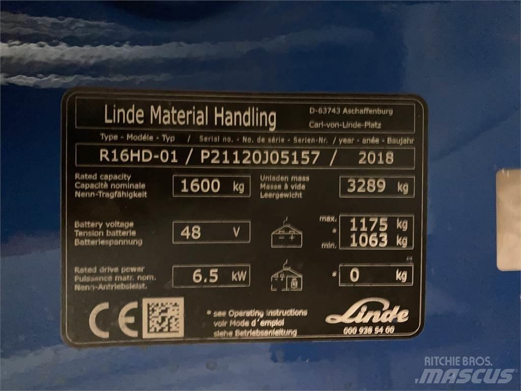 Linde R16HD Ανυψωτικά στενών δρόμων