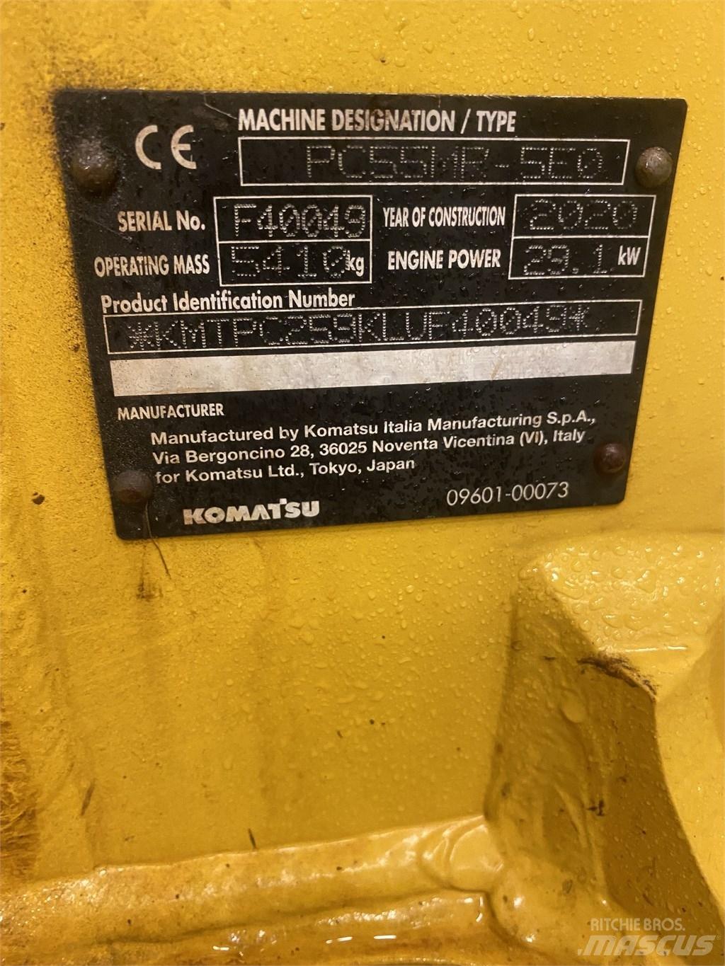 Komatsu PC55MR-5 Εκσκαφάκι (διαβολάκι) < 7t