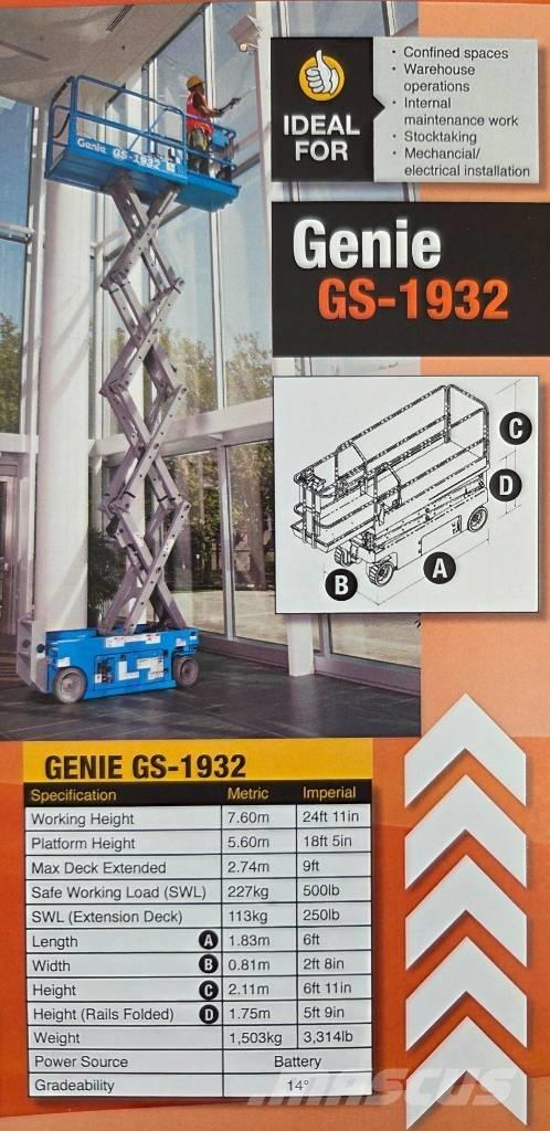 Genie GS 1932 Ανυψωτήρες ψαλιδωτής άρθρωσης