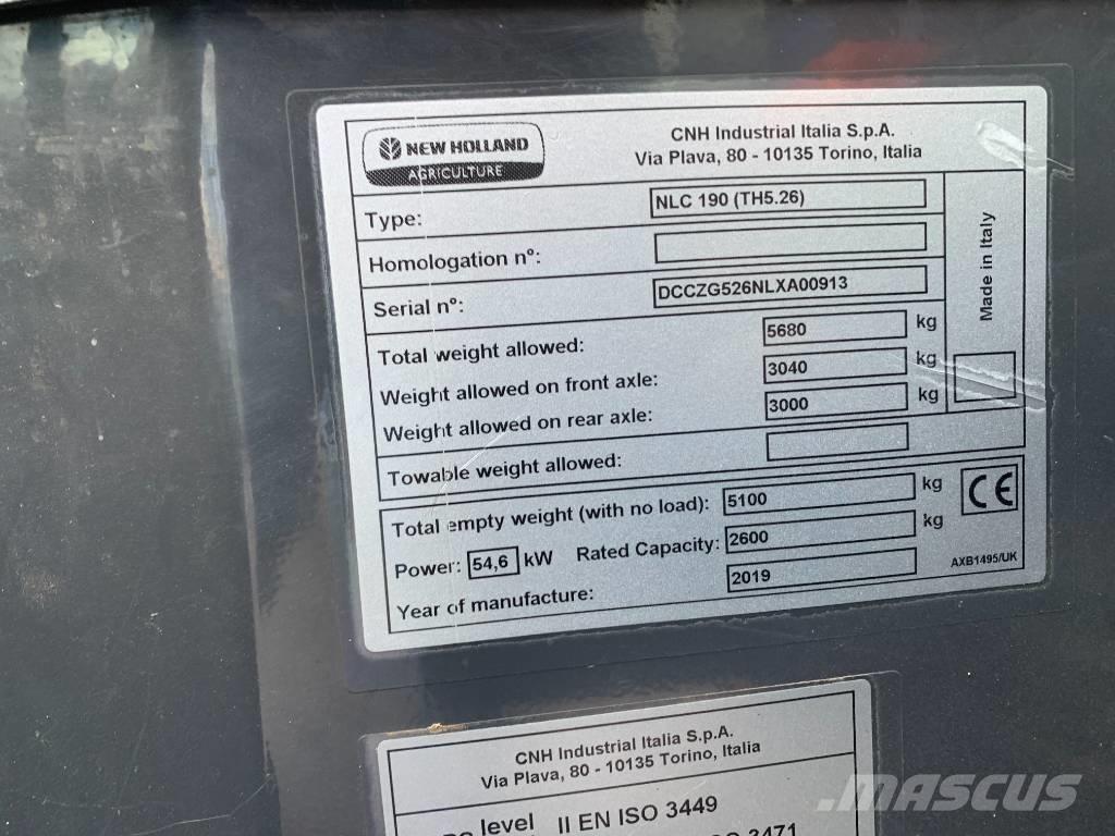 New Holland TH5.26 Τηλεσκοπικοί ανυψωτές