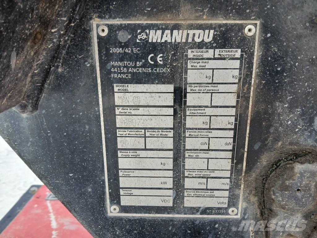 Manitou ManGo 12 Ανυψωτήρες με αρθρωτό βραχίονα