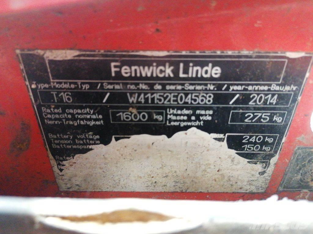 Linde T16 Χειροκίνητο περονοφόρο ανυψωτικό