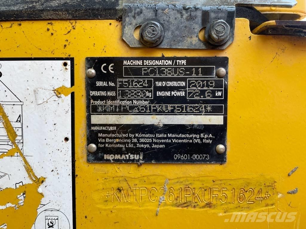 Komatsu PC 138 US-11 Εκσκαφείς με ερπύστριες