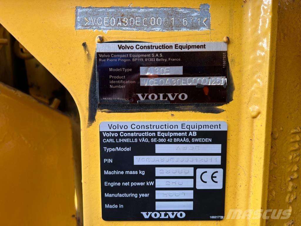 Volvo A30E Σπαστό Dump Truck ADT