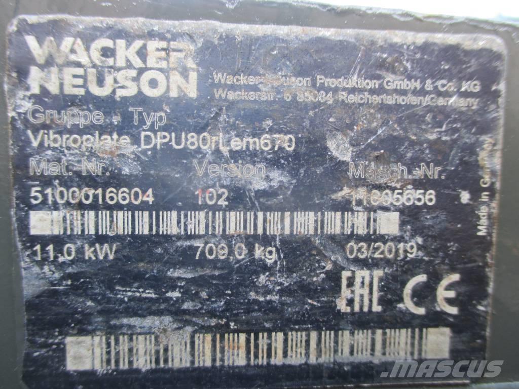 Wacker Neuson DPU 80 Επίπεδοι κόπανοι