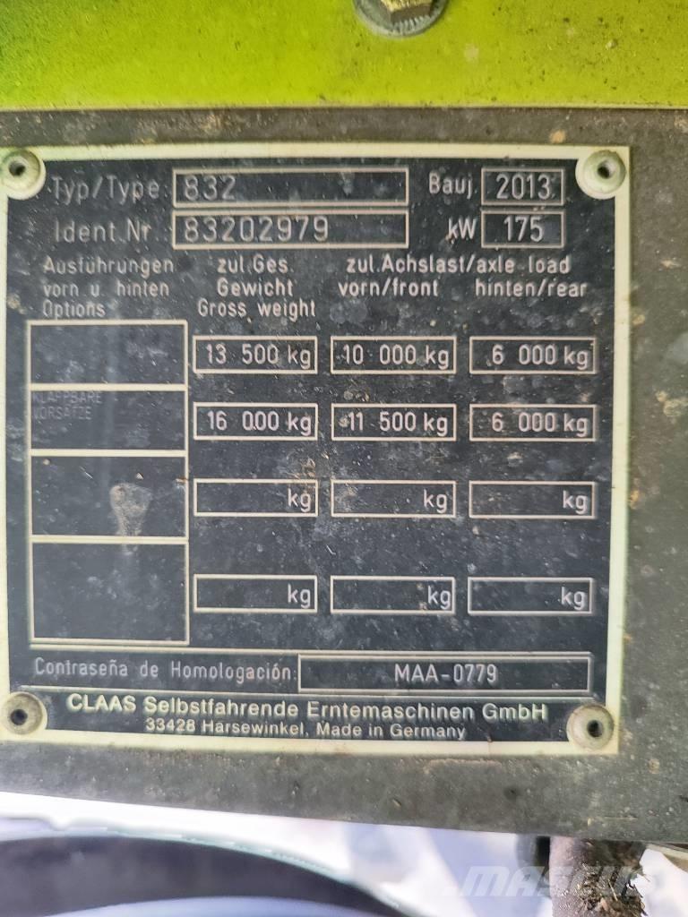 CLAAS Tucano 320 Θεριζοαλωνιστικές μηχανές