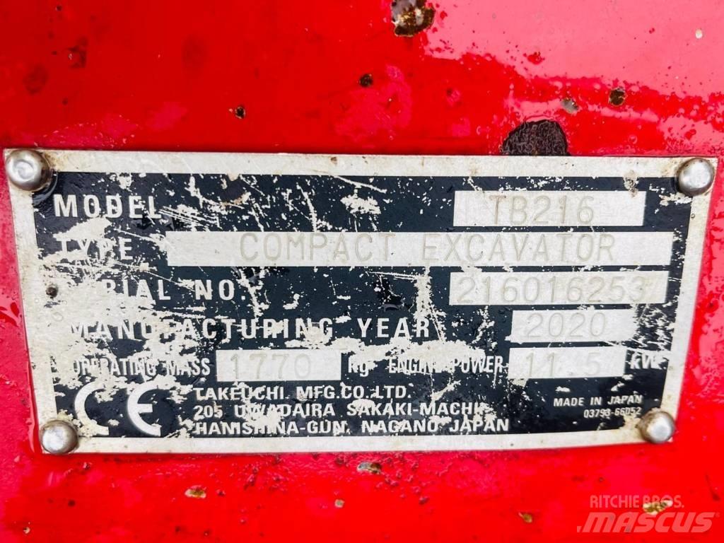 Takeuchi TB 216 Εκσκαφάκι (διαβολάκι) < 7t