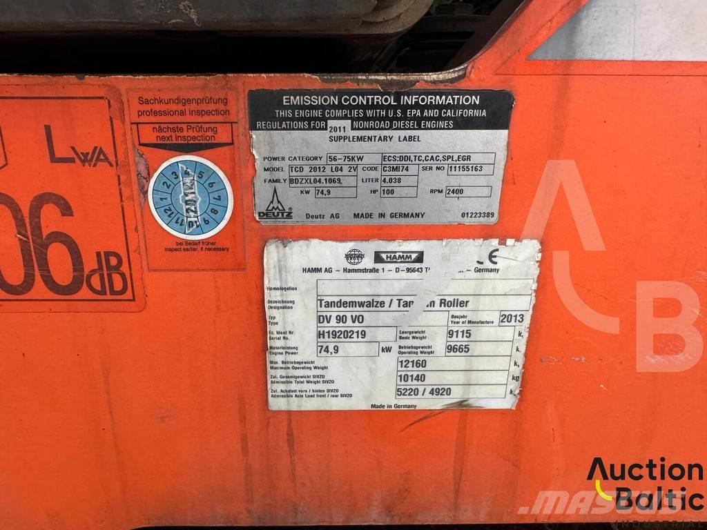 Hamm DV 90 VO Άλλοι κύλινδροι