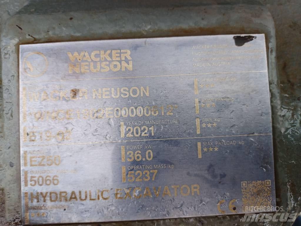 Wacker Neuson EZ50 Εκσκαφείς με ερπύστριες