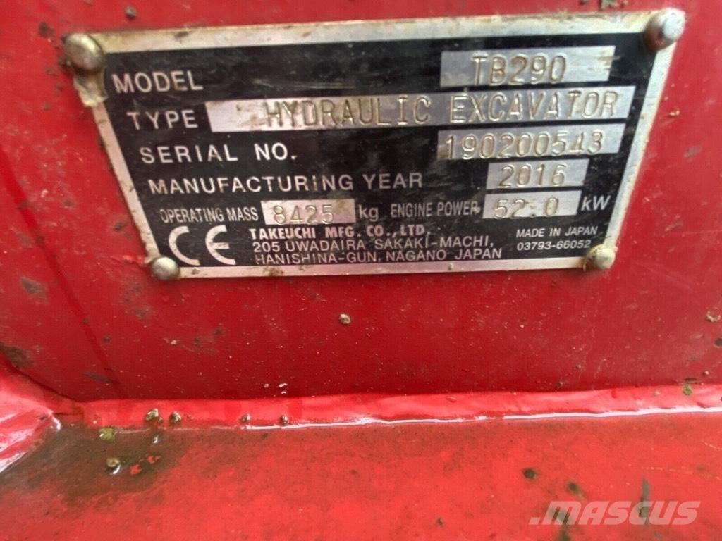 Takeuchi TB 290 Μίνι εκσκαφείς 7t - 12t