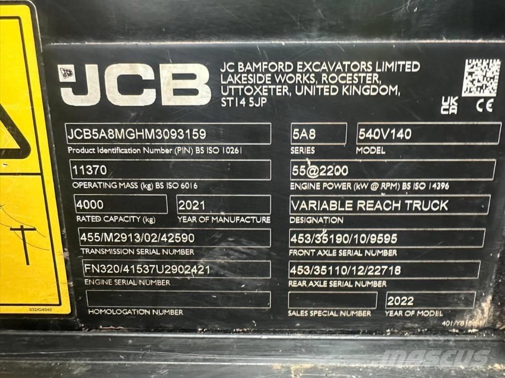 JCB 540-140 Τηλεσκοπικοί ανυψωτές