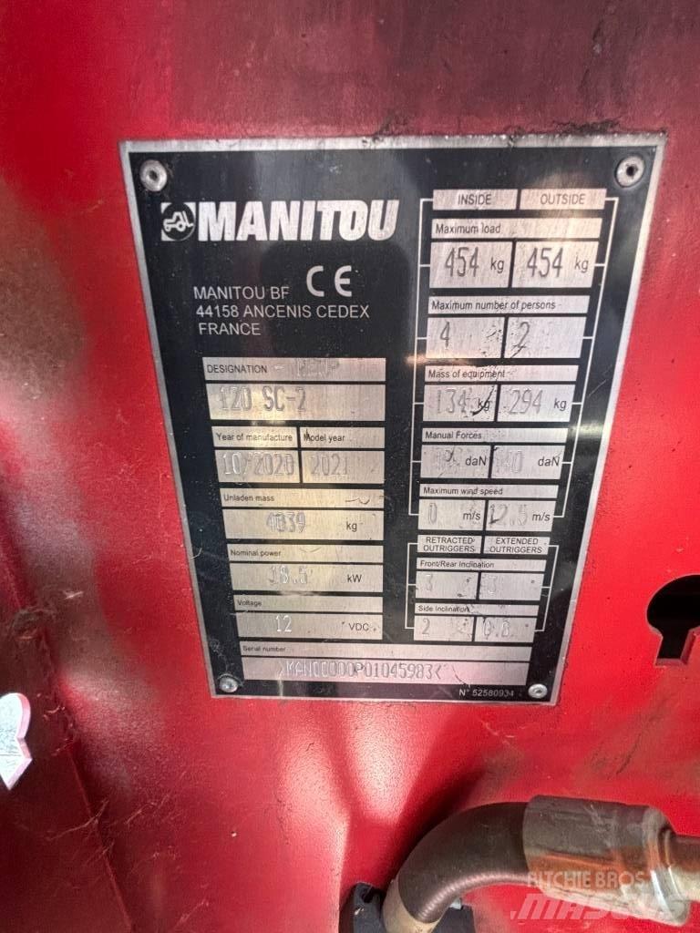 Manitou SC 120 Ανυψωτήρες ψαλιδωτής άρθρωσης