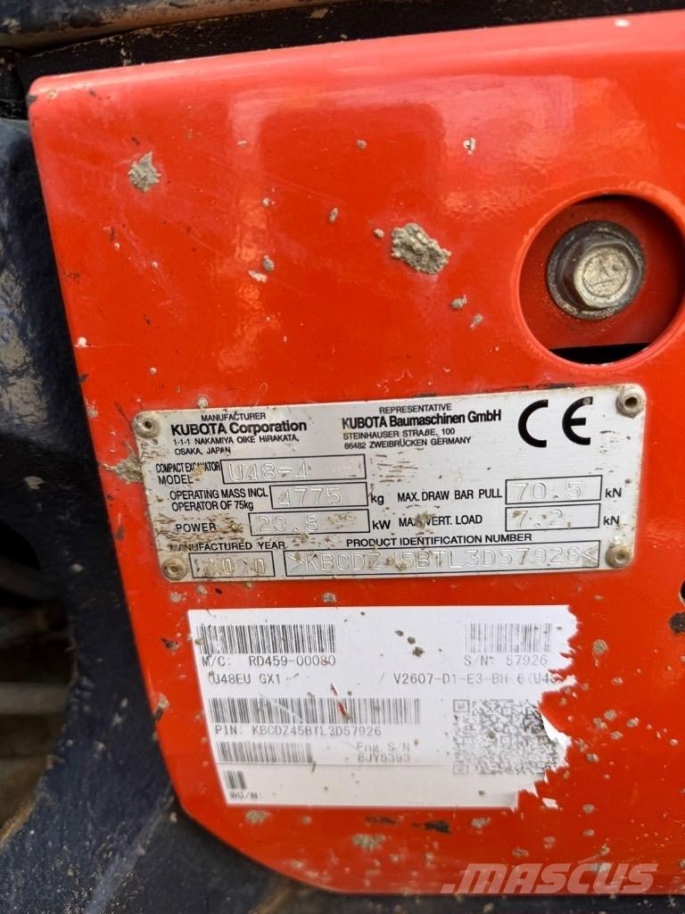 Kubota U 48 Εκσκαφάκι (διαβολάκι) < 7t