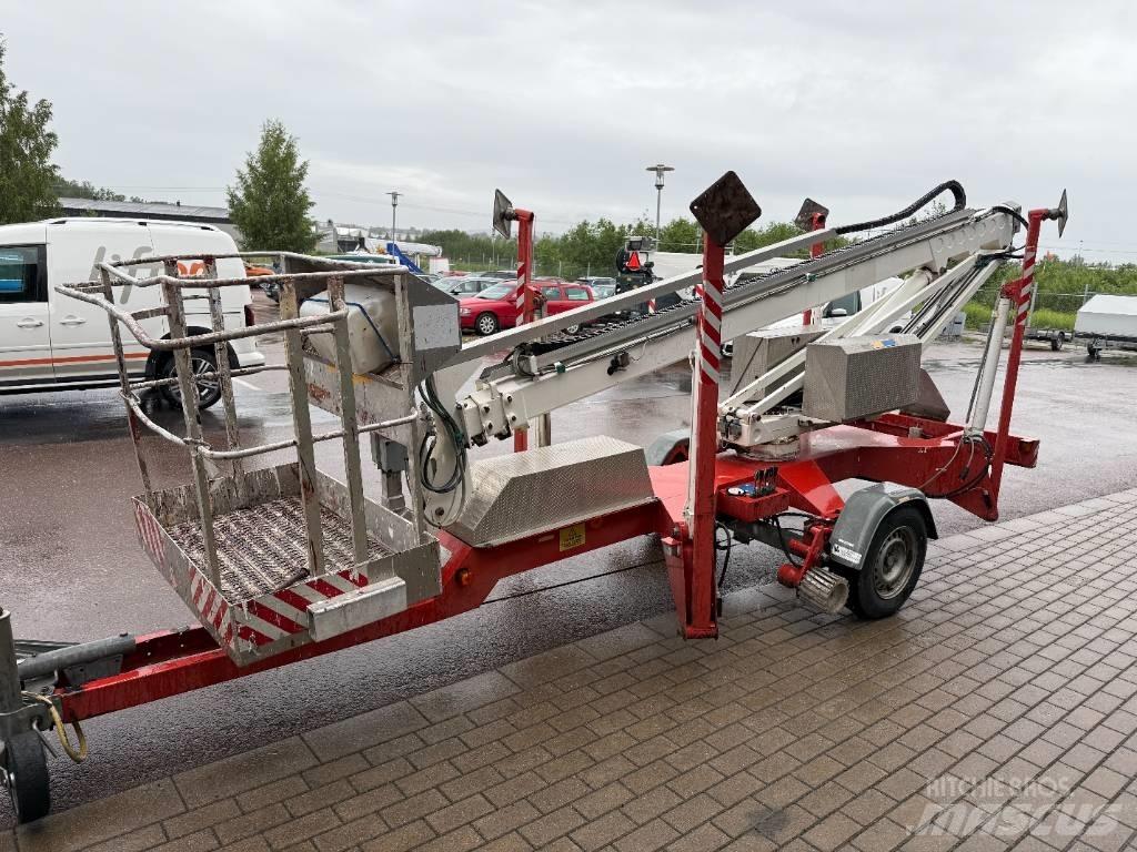 Jumbo T15 Skylift Εναέριες πλατφόρμες τοποθετημένες σε ρυμούλκα