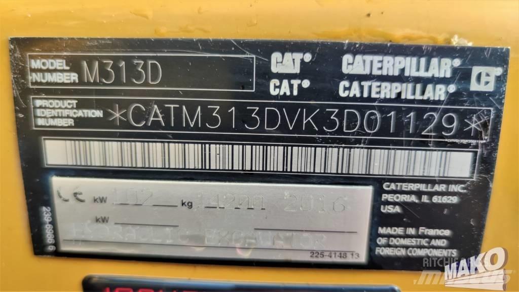 CAT M 313 D Εκσκαφείς με τροχούς - λάστιχα