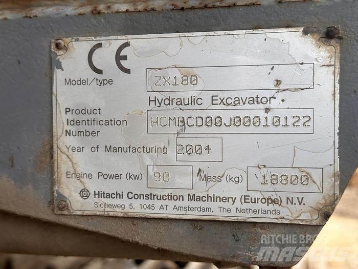 Hitachi ZX180 Ειδικοί εκσκαφείς