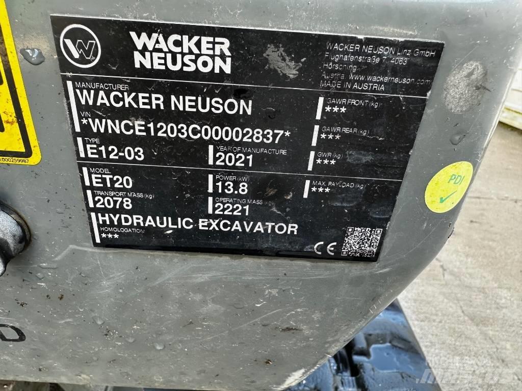 Wacker Neuson ET 20 Εκσκαφάκι (διαβολάκι) < 7t