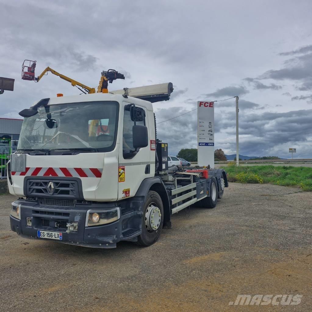 Renault D Wide 380 Φορτηγά ανατροπή με γάντζο