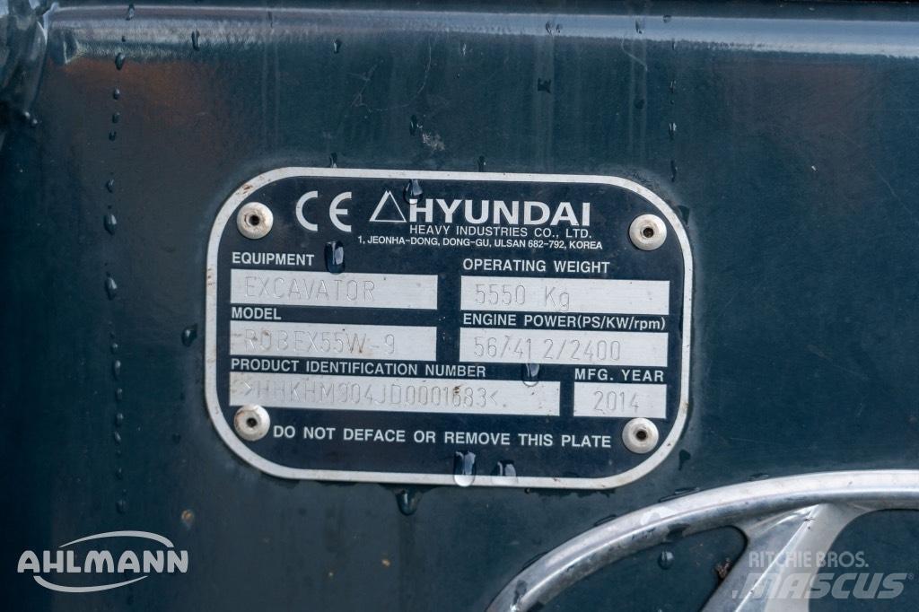 Hyundai R55W-9A Εκσκαφείς με τροχούς - λάστιχα