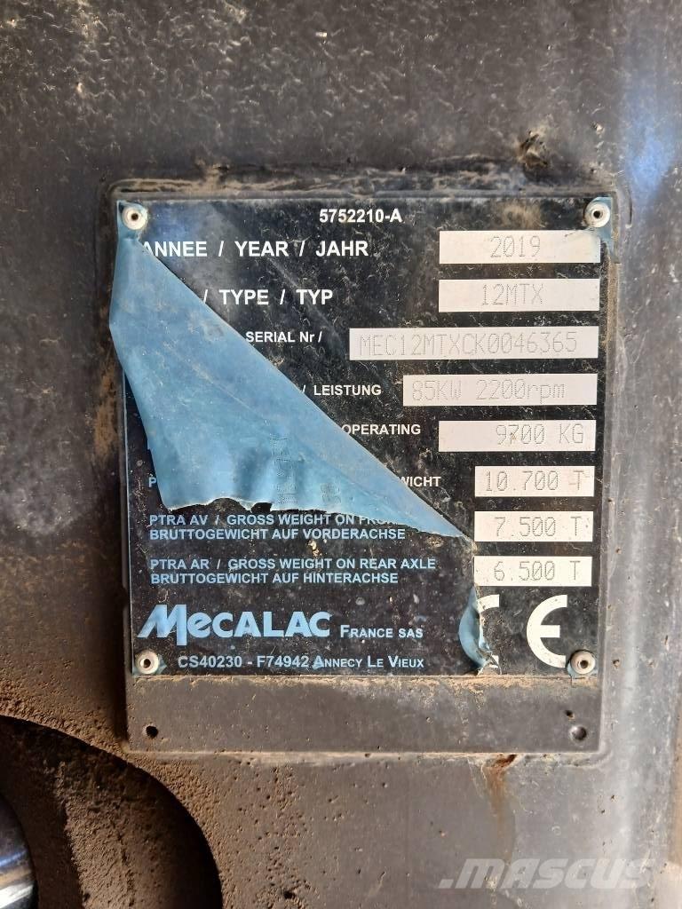 Mecalac 12 MTX Εκσκαφείς με τροχούς - λάστιχα