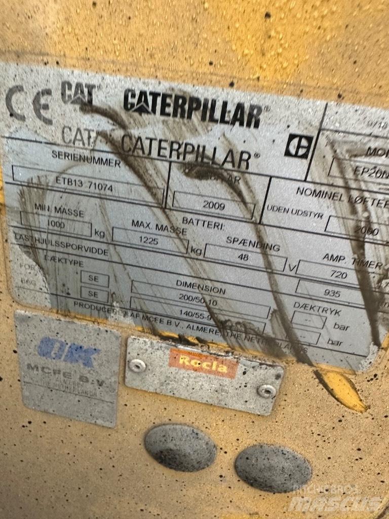 CAT EP20 Ηλεκτρικά περονοφόρα ανυψωτικά κλαρκ