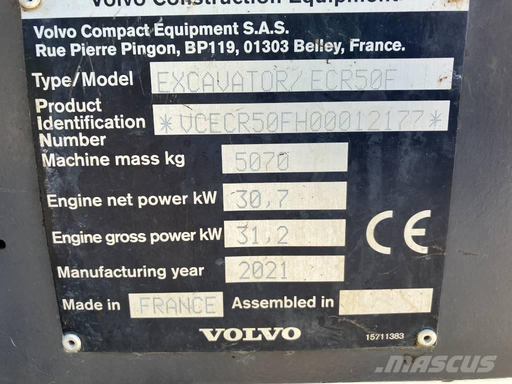 Volvo ECR 50 F Εκσκαφάκι (διαβολάκι) < 7t