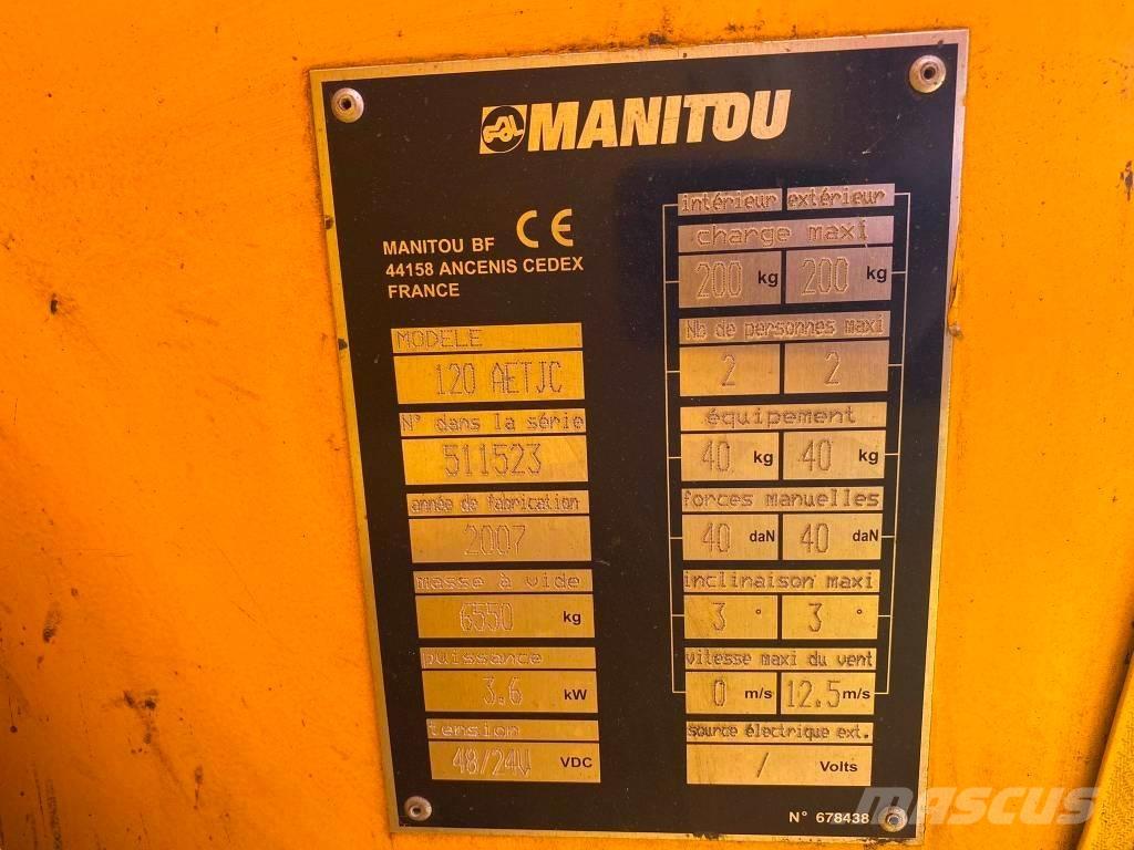 Manitou 120 AET JC Ανυψωτήρες με αρθρωτό βραχίονα