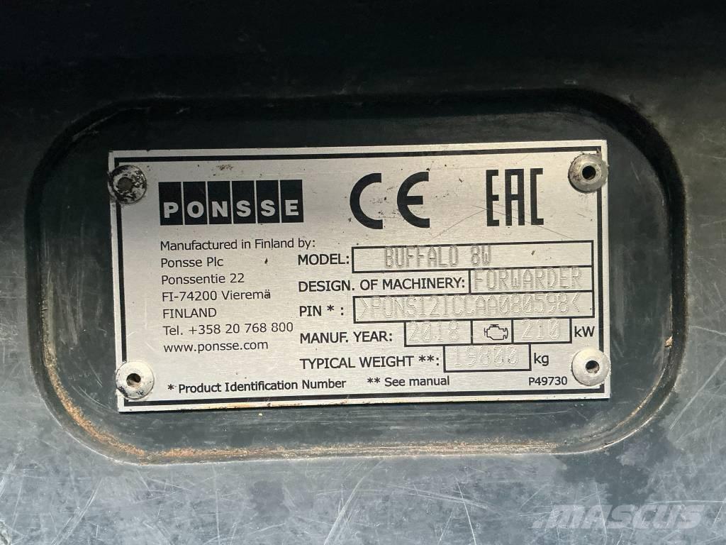 Ponsse Buffalo 8W Μεταφορείς ξυλείας